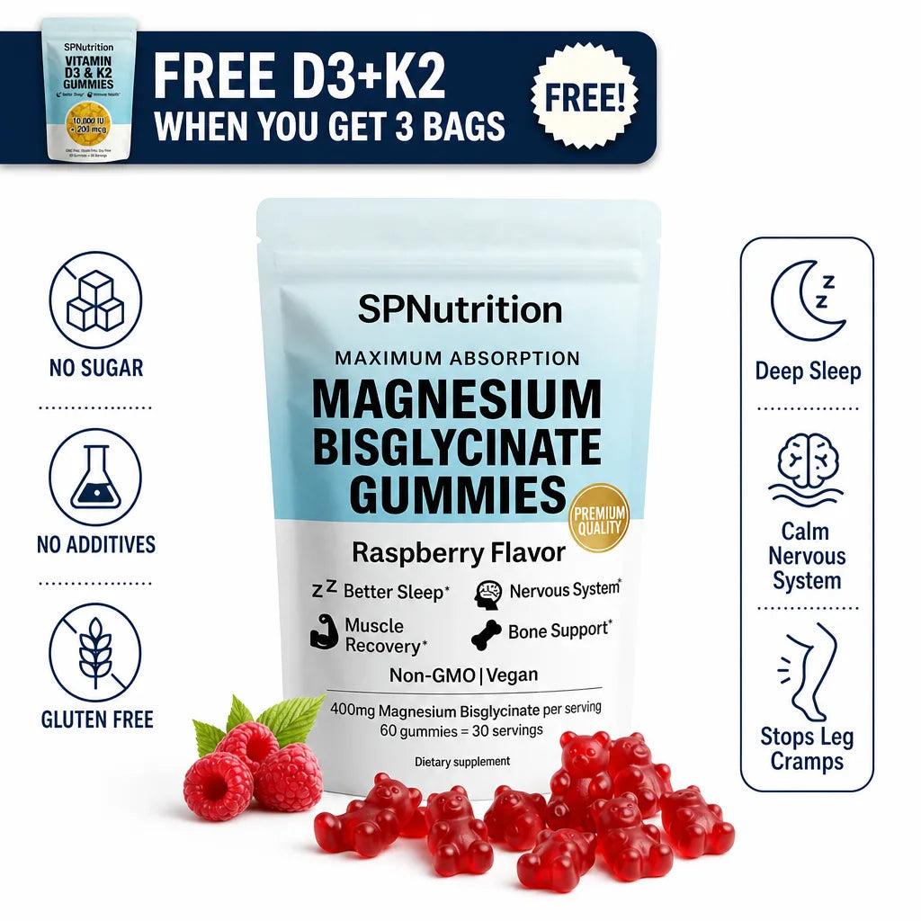 Magnesium Bisglycinate Gummies – 400mg (Sleep & Calm Support)